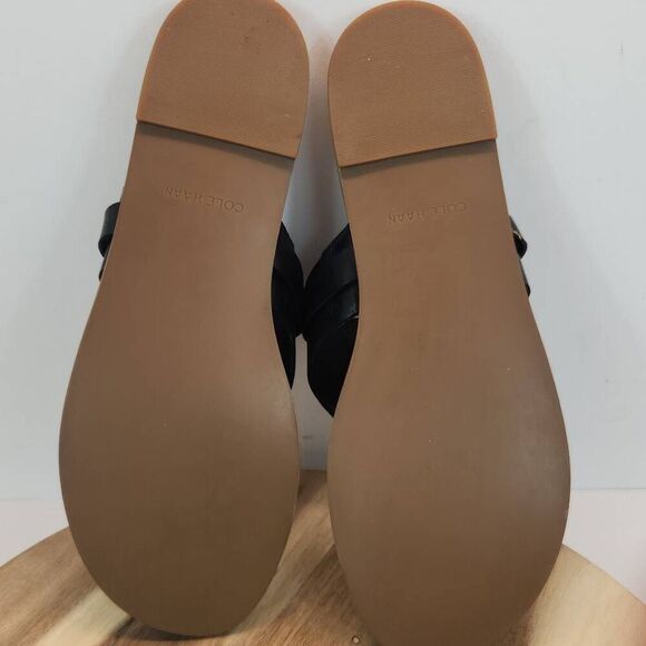 Cole Haan Grand 360 Felicity Leather Sandal Size 10 B Women's Black - Picture 8 of 10